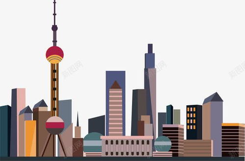 中国上海街景 平面电商 创意素材 上海外滩素材